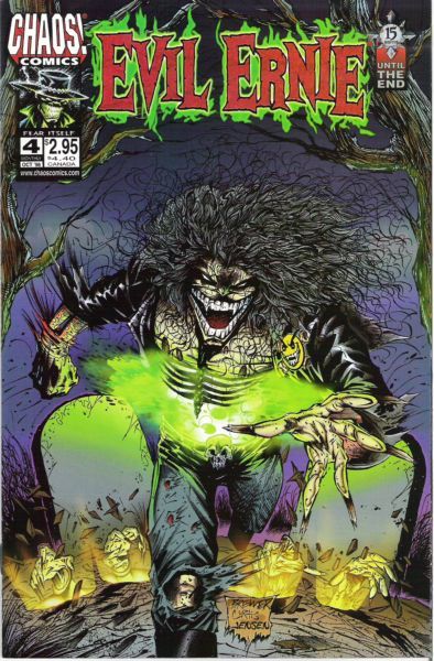 Evil Ernie Fear Itself, Part 1 |  Issue#4 | Year:1998 | Series: Evil Ernie | Pub: Chaos! Comics | David Brewer Standard Cover