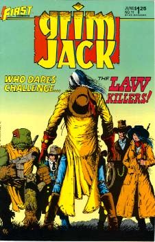 Grimjack Long Gone Dead / Munden's Bar: Close Shave |  Issue#11 | Year:1985 | Series: Grimjack | Pub: First Comics |