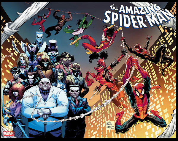 The Amazing Spider-Man, Vol. 6 Gang War  |  Issue#39E | Year:2023 | Series: Spider-Man | Pub: Marvel Comics | Ryan Stegman Wraparound Variant