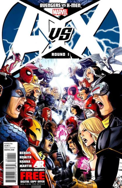 Avengers vs. X-Men Avengers vs. X-Men - Round 1 |  Issue#1A | Year:2012 | Series: Avengers | Pub: Marvel Comics | Jim Cheung Regular