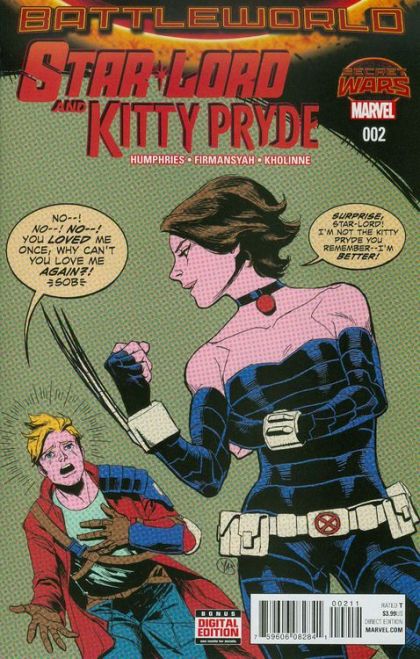 Star-Lord & Kitty Pryde Secret Wars: Battleworld  |  Issue#2A | Year:2015 | Series: Guardians of the Galaxy | Pub: Marvel Comics | Yasmine Putri Regular Cover