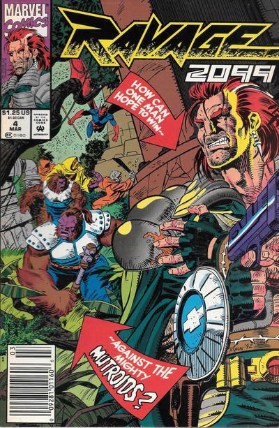 Ravage 2099 The Mark Of The Mutroid |  Issue#4B | Year:1993 | Series: Ravage | Pub: Marvel Comics | Newsstand Edition