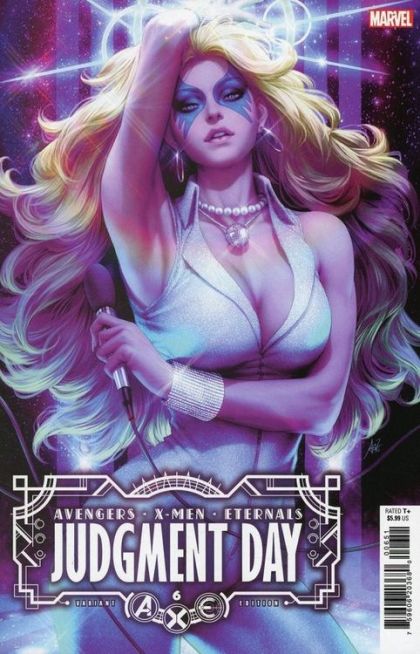 A.X.E.: Judgment Day A.X.E.: Judgment Day  |  Issue#6E | Year:2022 | Series:  | Pub: Marvel Comics | Artgerm Variant