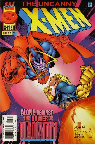 Uncanny X-Men, Vol. 1 When Strikes A Gladiator! |  Issue#341A | Year:1996 | Series: X-Men | Pub: Marvel Comics | Direct Edition