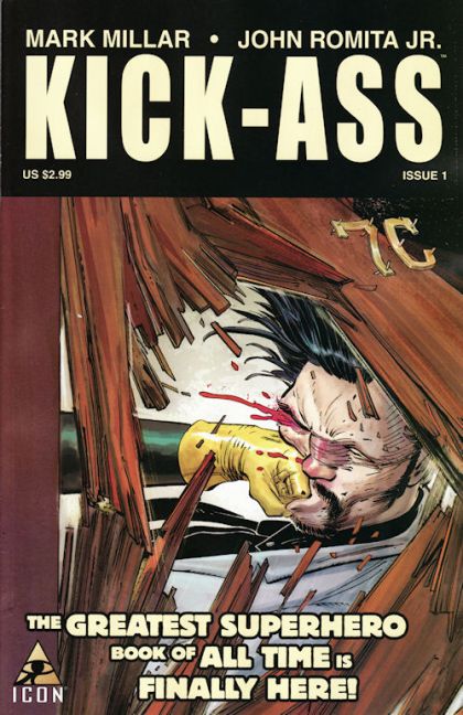 Kick-Ass, Vol. 1  |  Issue#1A | Year:2008 | Series: Kick-Ass | Pub: Marvel Comics | John Romita Jr. Regular