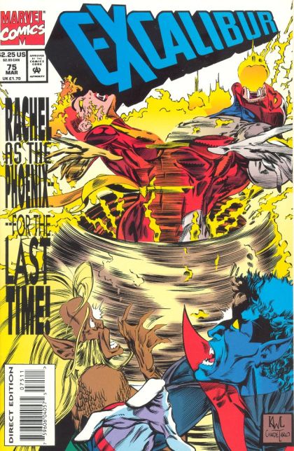Excalibur, Vol. 1 Hello, I Must Be Going / A Demon Went To Church On Tuesday |  Issue#75A | Year:1994 | Series: Excalibur | Pub: Marvel Comics |