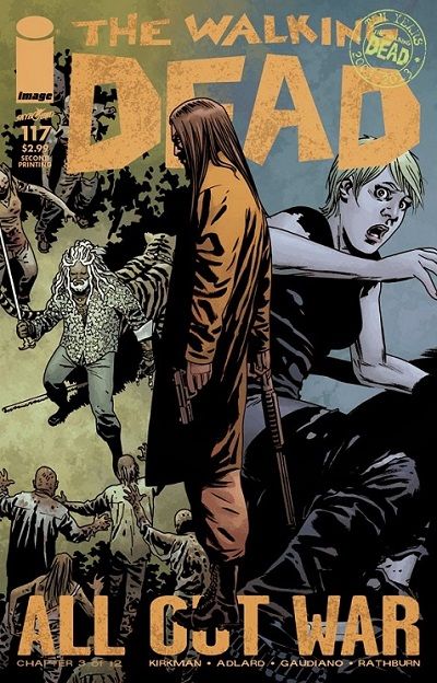 The Walking Dead All Out War, Chapter 3 |  Issue#117B | Year:2014 | Series: The Walking Dead | Pub: Image Comics | 2nd Printing Variant