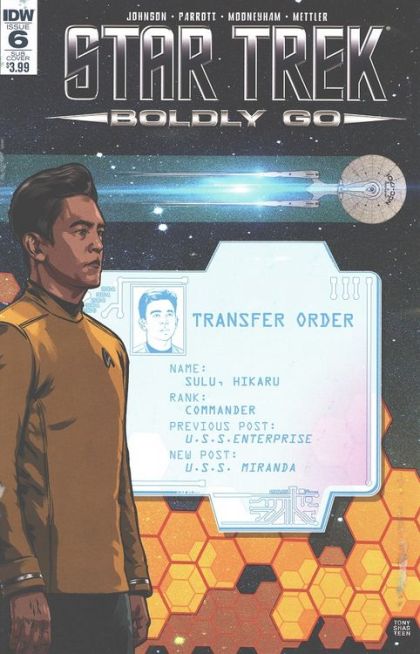 Star Trek: Boldly Go Boldly Go |  Issue#6SUB | Year:2017 | Series:  | Pub: IDW Publishing | Tony Shasteen Subscription Cover