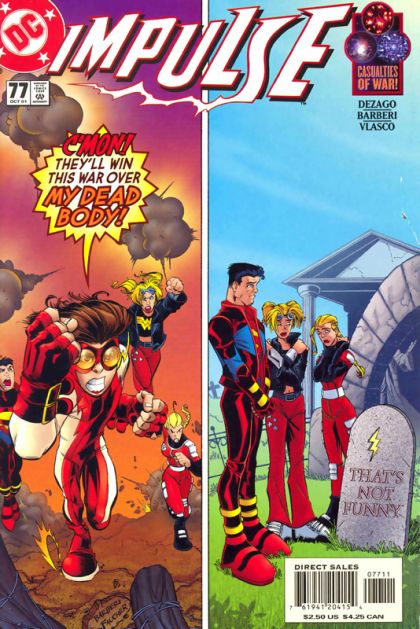 Impulse Our Worlds At War - Split Decision |  Issue#77 | Year:2001 | Series: Teen Titans | Pub: DC Comics |