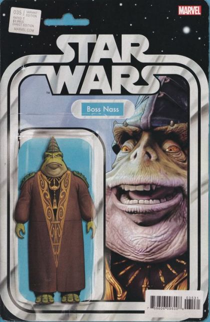 Star Wars, Vol. 3 (Marvel) In The Clutches Of Dr. Cuata |  Issue#35C | Year:2023 | Series: Star Wars | Pub: Marvel Comics | John Tyler Christopher Action Figure Variant