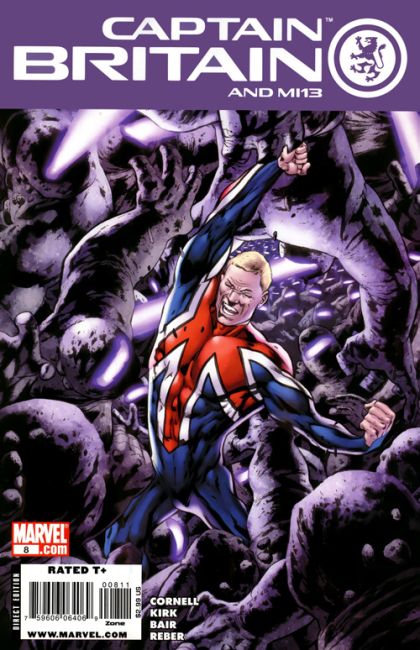 Captain Britain and MI:13 Hell Comes To Birmingham, Part Three |  Issue#8A | Year:2008 | Series:  | Pub: Marvel Comics | Regular Bryan Hitch Cover