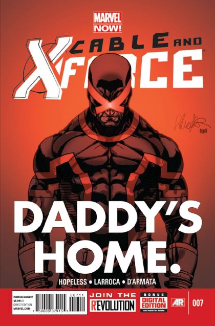 Cable and X-Force  |  Issue#7A | Year:2013 | Series: X-Force | Pub: Marvel Comics | Regular Salvador Larroca Cover