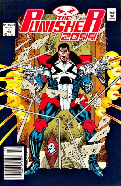 Punisher 2099, Vol. 1 Deadly Genesis |  Issue#1B | Year:1993 | Series: Punisher | Pub: Marvel Comics | Newsstand Edition Foil