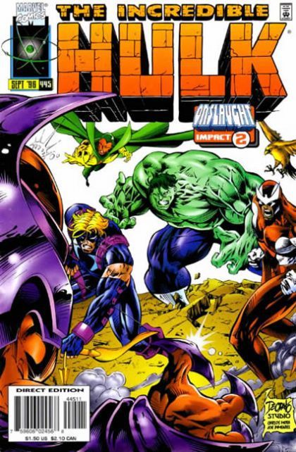The Incredible Hulk, Vol. 1 Onslaught - Dancing In The Dark |  Issue#445A | Year:1996 | Series: Hulk | Pub: Marvel Comics |