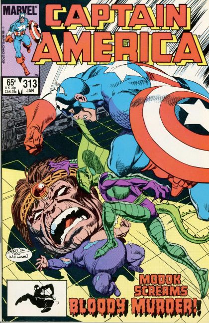 Captain America, Vol. 1 Mission: Murder Modok |  Issue#313A | Year:1986 | Series: Captain America | Pub: Marvel Comics | Direct Edition