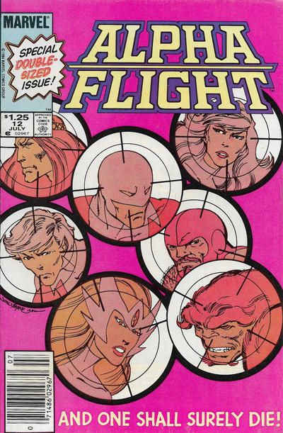 Alpha Flight, Vol. 1 ...And One Shall Surely Die |  Issue#12C | Year:1984 | Series: Alpha Flight | Pub: Marvel Comics | Canadian Price Variant