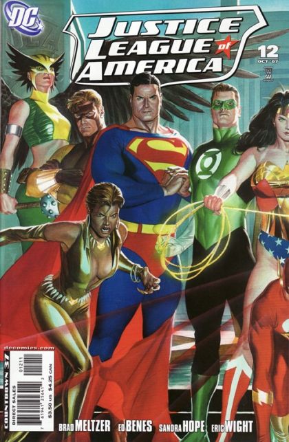 Justice League of America, Vol. 2 Monitor Duty |  Issue#12A | Year:2007 | Series: Justice League | Pub: DC Comics | Alex Ross Left Side Cover