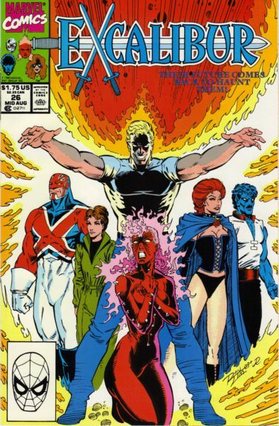 Excalibur, Vol. 1 The Times They Are A-Changin' |  Issue#26A | Year:1990 | Series: Excalibur | Pub: Marvel Comics | Direct Edition