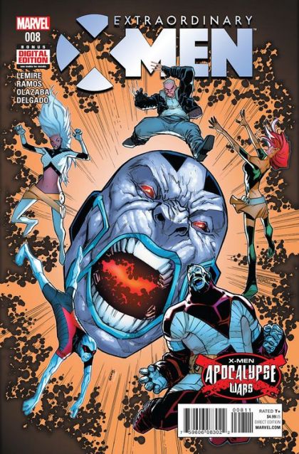 Extraordinary X-Men, Vol. 1 Apocalypse Wars - Omega World / Strange Magik |  Issue#8A | Year:2016 | Series: X-Men | Pub: Marvel Comics | Humberto Ramos Regular Cover