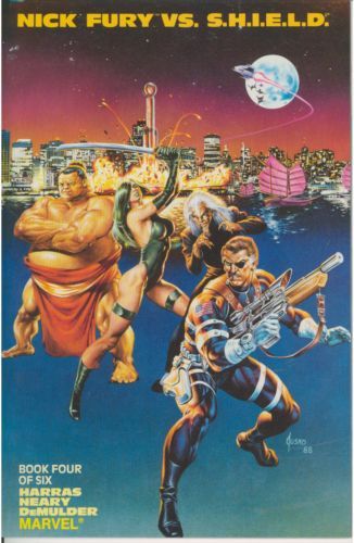 Nick Fury vs. S.H.I.E.L.D. The Eastern Connection |  Issue#4 | Year:1988 | Series: Nick Fury - Agent of S.H.I.E.L.D. | Pub: Marvel Comics | Joe Jusko Cover