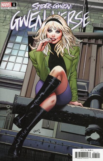 Spider-Gwen: Gwenverse  |  Issue#1B | Year:2022 | Series:  | Pub: Marvel Comics | Greg Land Homage Cover