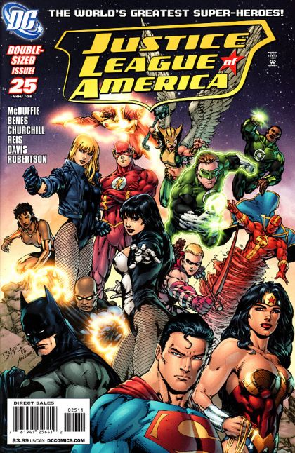 Justice League of America, Vol. 2 The Second Coming, Chapter Four: The Best Lack All Conviction |  Issue#25 | Year:2008 | Series: Justice League | Pub: DC Comics | Ed Benes Regular