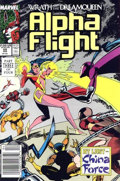 Alpha Flight, Vol. 1 Wrath of the Dreamqueen, Part 3: And All That We Seem... |  Issue#69A | Year:1989 | Series: Alpha Flight | Pub: Marvel Comics |