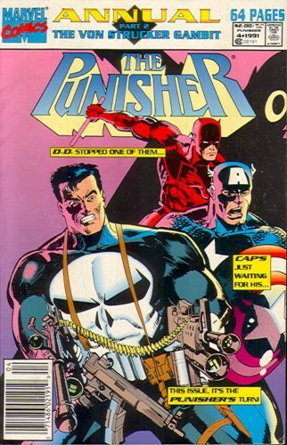 The Punisher, Vol. 2 Annual The Von Strucker Gambit - Part 2: The Cutting Edge |  Issue#4B | Year:1991 | Series: Punisher | Pub: Marvel Comics | Newsstand Edition