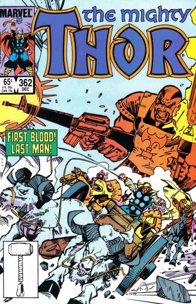 Thor, Vol. 1 Like A Bat Out Of Hel! |  Issue#362A | Year:1985 | Series: Thor | Pub: Marvel Comics | Direct Edition