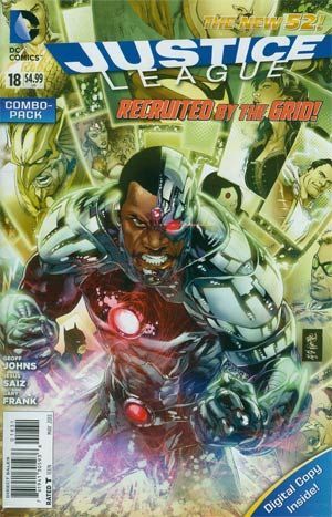 Justice League, Vol. 1 The Grid |  Issue#18C | Year:2013 | Series: Justice League | Pub: DC Comics | Combo Pack Variant Cover