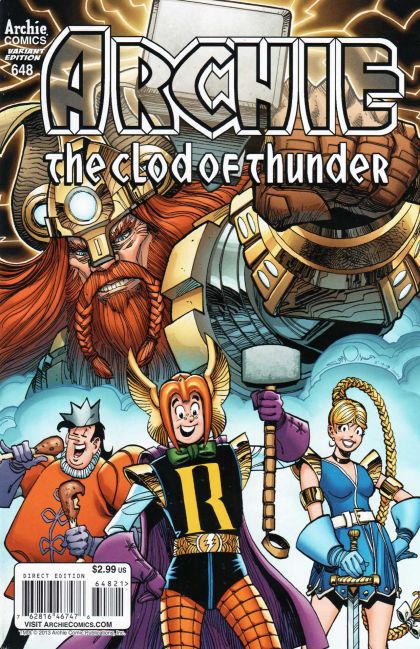 Archie, Vol. 1 The Clod of Thunder |  Issue#648B | Year:2013 | Series:  | Pub: Archie Comic Publications | Simonson Variant