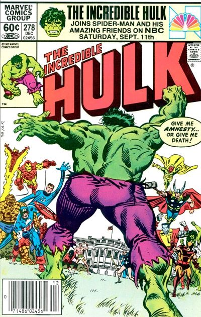 The Incredible Hulk, Vol. 1 Amnesty! |  Issue#278B | Year:1982 | Series: Hulk | Pub: Marvel Comics |