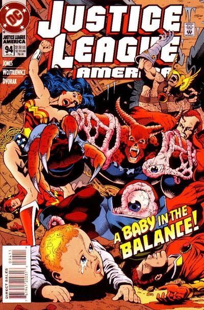 Justice League / International / America What Are You Made Of? |  Issue#94A | Year:1994 | Series: Justice League | Pub: DC Comics | Direct Edition