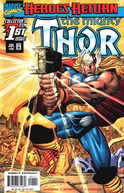 Thor, Vol. 2 In Search of the Gods |  Issue#1A | Year:1998 | Series: Thor | Pub: Marvel Comics | Direct Edition
