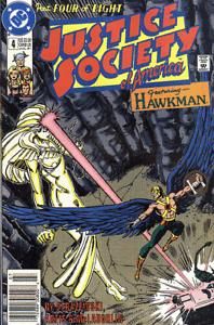 Justice Society of America, Vol. 1 Vengeance From the Stars!, Chapter 4: Evil of the Ancients |  Issue#4B | Year:1991 | Series: JSA | Pub: DC Comics | Newsstand Edition