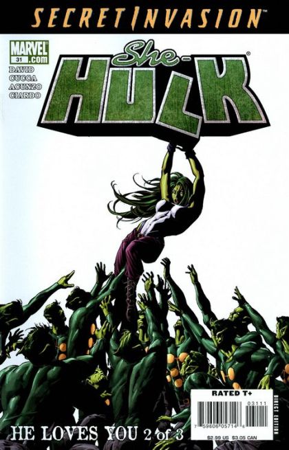 She-Hulk, Vol. 2 Secret Invasion - He Loves You, Part 2 |  Issue#31A | Year:2008 | Series: Hulk | Pub: Marvel Comics |