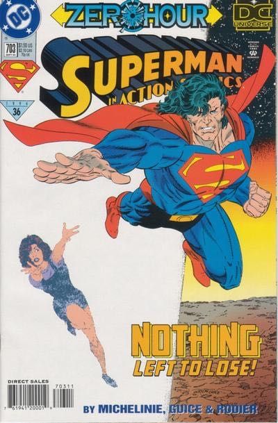 Action Comics, Vol. 1 Zero Hour - Chronocide! |  Issue#703A | Year:1994 | Series:  | Pub: DC Comics | Direct Edition
