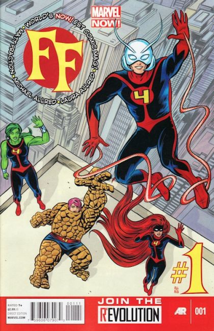 FF, Vol. 2 Parts Of A Hole |  Issue#1A | Year:2012 | Series: Fantastic Four | Pub: Marvel Comics | Michael Allred Regular Cover