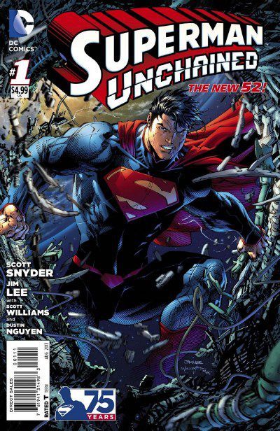 Superman Unchained The Leap / Epilogue |  Issue#1A | Year:2013 | Series: Superman | Pub: DC Comics | Jim Lee Regular Cover