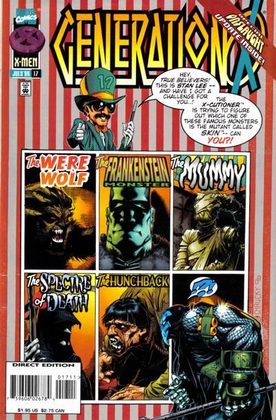 Generation X, Vol. 1 The Teeth Of Our Skin |  Issue#17A | Year:1996 | Series: Generation X | Pub: Marvel Comics | Direct Edition