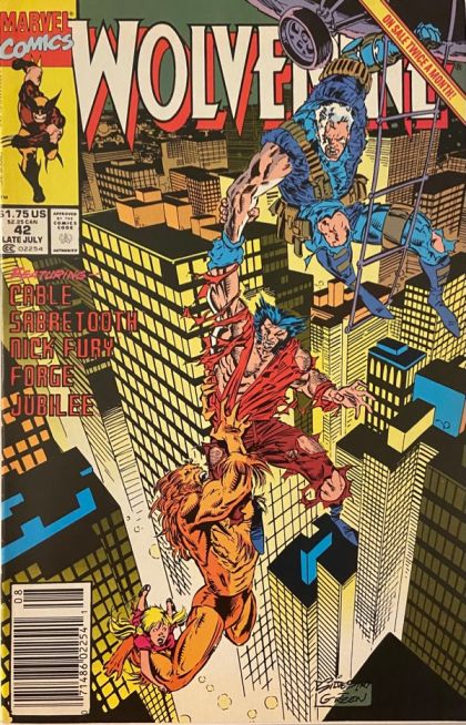 Wolverine, Vol. 2 Papa Was A Rolling Stone! |  Issue#42B | Year:1991 | Series: Wolverine | Pub: Marvel Comics | Newsstand Edition