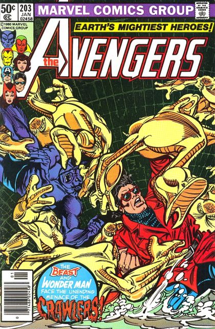 The Avengers, Vol. 1 Night of the Crawlers |  Issue#203B | Year:1980 | Series: Avengers | Pub: Marvel Comics |