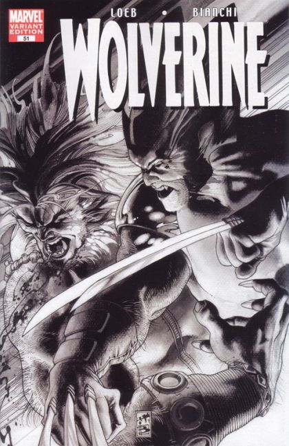 Wolverine, Vol. 3 Evolution, Chapter Two: Deja Vu |  Issue#51B | Year:2007 | Series: Wolverine | Pub: Marvel Comics | Black & White Edition