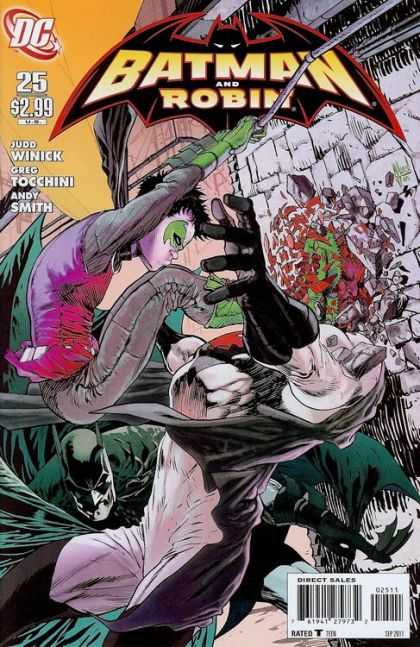 Batman and Robin, Vol. 1 The Streets Run Red, Part 3: Boys' Night Out |  Issue#25A | Year:2011 | Series: Batman | Pub: DC Comics | Guillem March Regular Cover