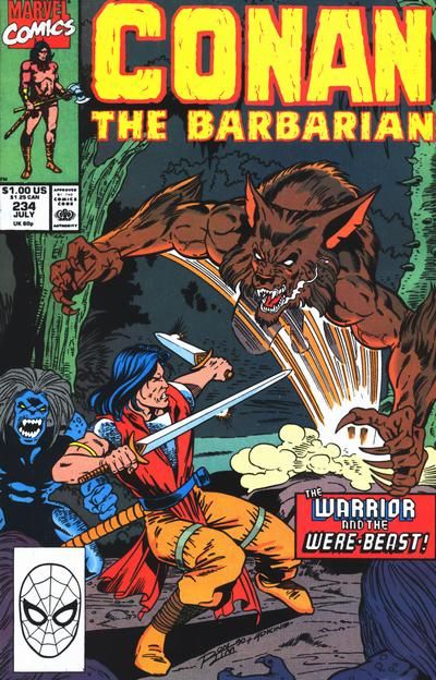 Conan the Barbarian, Vol. 1 Deaths In The Family |  Issue#234A | Year:1990 | Series: Conan | Pub: Marvel Comics |