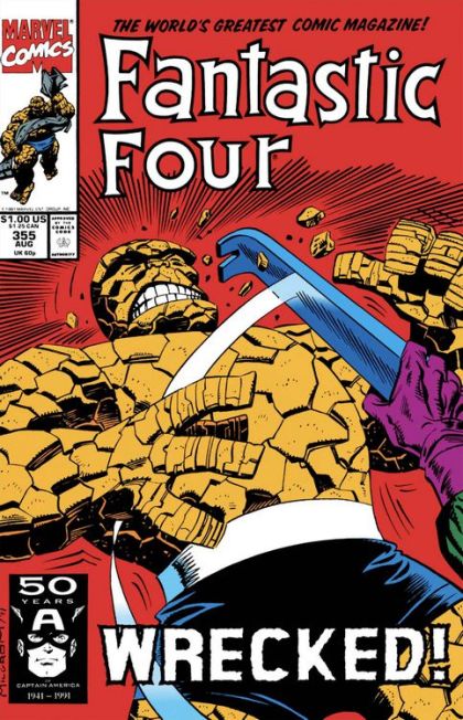 Fantastic Four, Vol. 1 Rage |  Issue#355A | Year:1991 | Series: Fantastic Four | Pub: Marvel Comics |