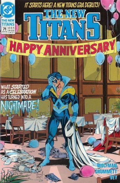 The New Titans Titans Hunt, Beginnings... Endings... And (We Promise) New Beginnings! |  Issue#71 | Year:1990 | Series: Teen Titans | Pub: DC Comics |