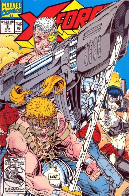 X-Force, Vol. 1 X-Tenuating Circumstances, Part 2: Underground and Over the Top |  Issue#9A | Year:1992 | Series: X-Force | Pub: Marvel Comics | Direct Edition