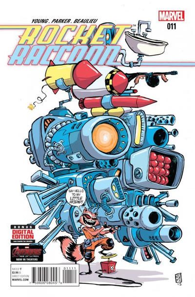 Rocket Raccoon, Vol. 2 Bookends, Part Two |  Issue#11 | Year:2015 | Series: Guardians of the Galaxy | Pub: Marvel Comics | Skottie Young Regular
