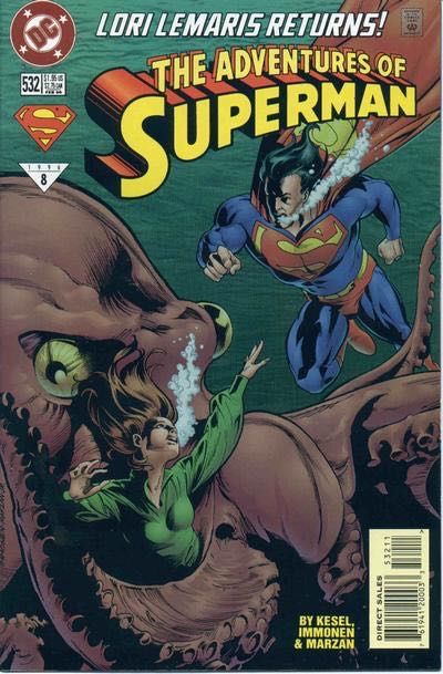The Adventures of Superman Troubled Waters |  Issue#532A | Year:1996 | Series: Superman | Pub: DC Comics | Direct Edition